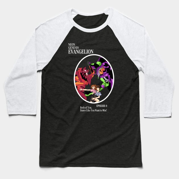 evangelion Baseball T-Shirt by invaderceles